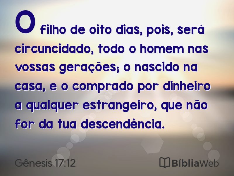 Gênesis 17:12 em imagem para compartilhar