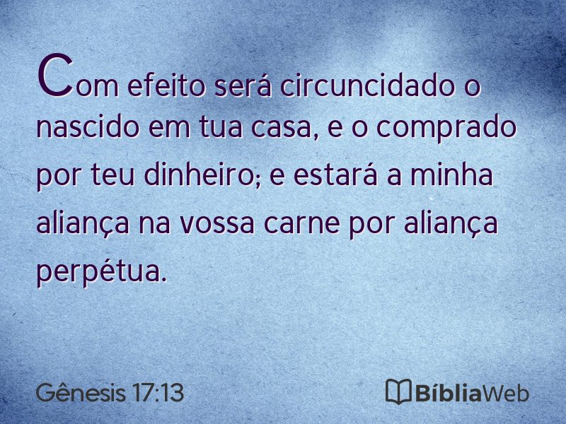 Gênesis 17:13 em imagem para compartilhar