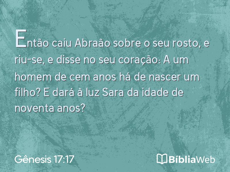 Gênesis 17:17 em imagem para compartilhar