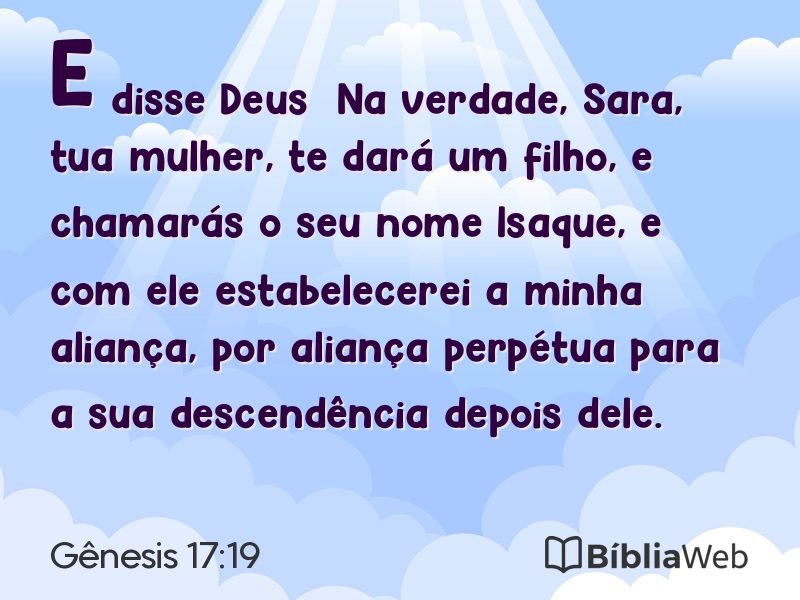 Gênesis 17:19 em imagem para compartilhar