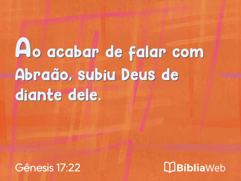 Gênesis 17:22 em imagem para compartilhar
