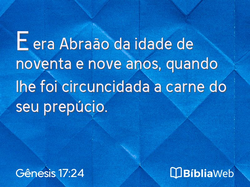 Gênesis 17:24 em imagem para compartilhar