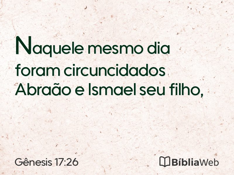 Gênesis 17:26 em imagem para compartilhar