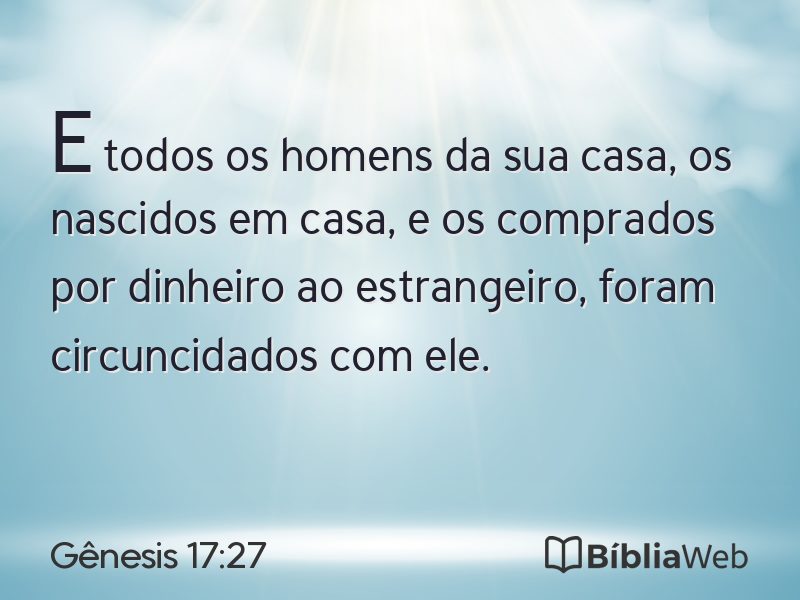 Gênesis 17:27 em imagem para compartilhar