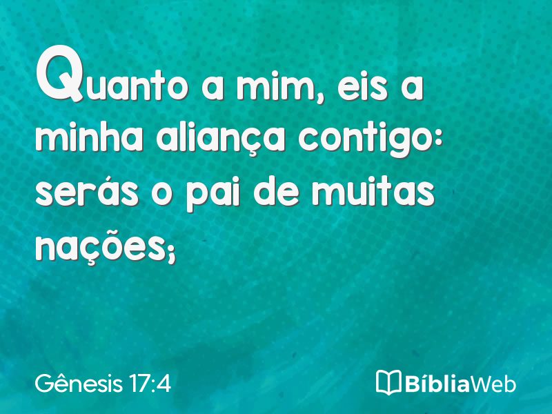 Gênesis 17:4 em imagem para compartilhar