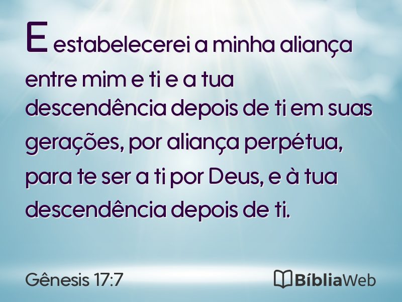 Gênesis 17:7 em imagem para compartilhar