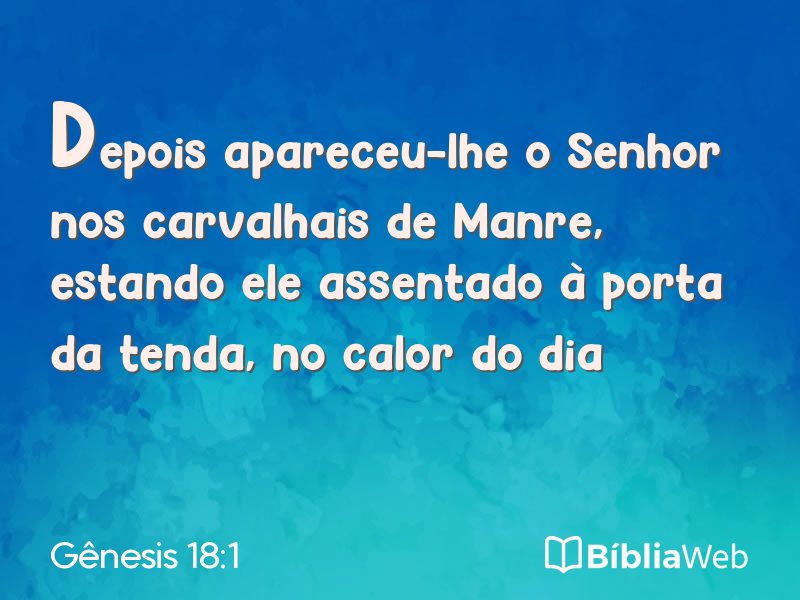 Gênesis 18:1 em imagem para compartilhar