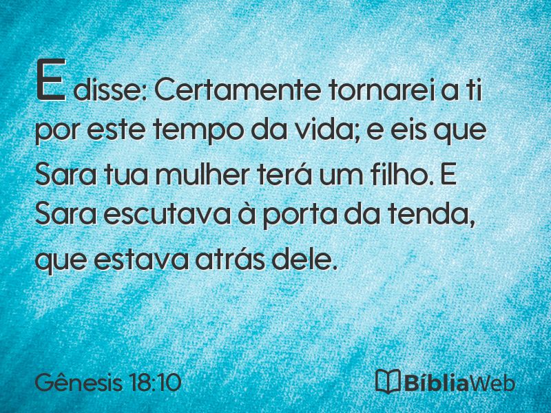 Gênesis 18:10 em imagem para compartilhar
