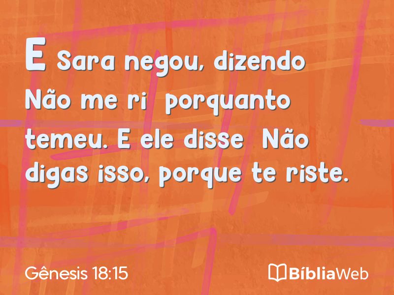 Gênesis 18:15 em imagem para compartilhar