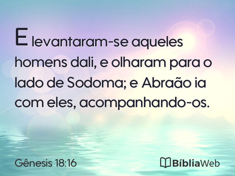 Gênesis 18:16 em imagem para compartilhar