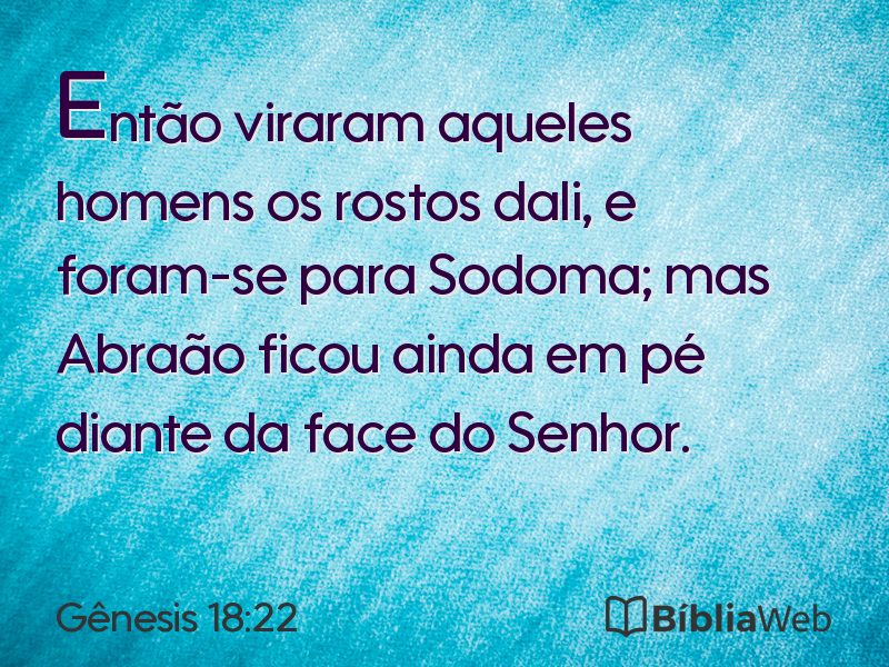 Gênesis 18:22 em imagem para compartilhar