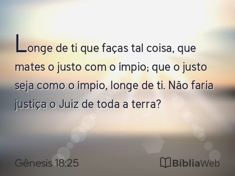 Gênesis 18:25 em imagem para compartilhar