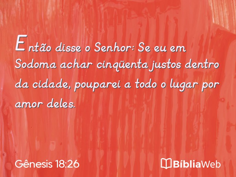 Gênesis 18:26 em imagem para compartilhar