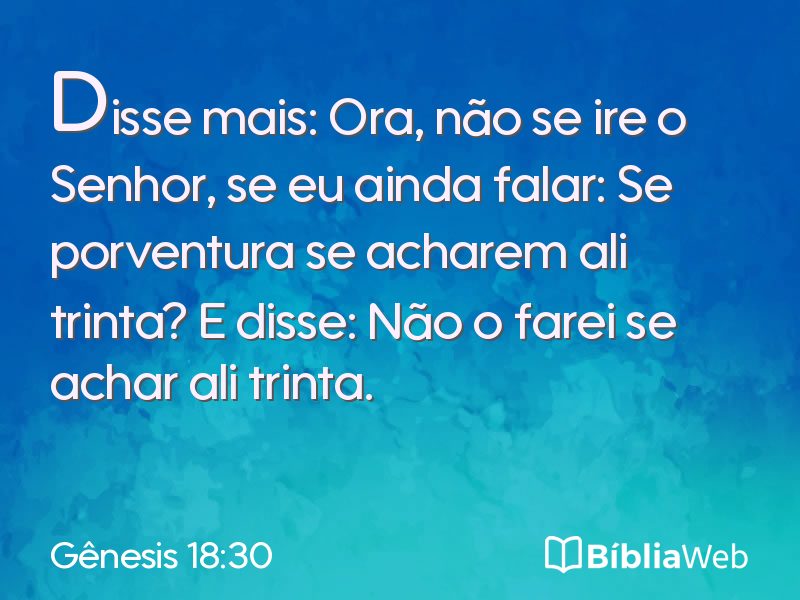 Gênesis 18:30 em imagem para compartilhar