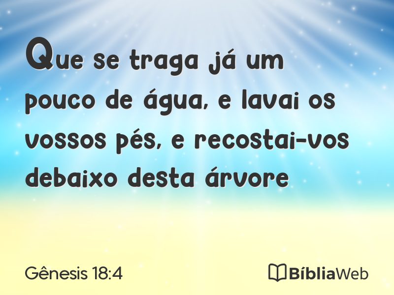 Gênesis 18:4 em imagem para compartilhar