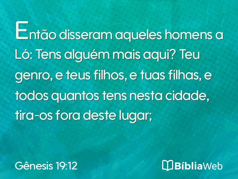 Gênesis 19:12 em imagem para compartilhar