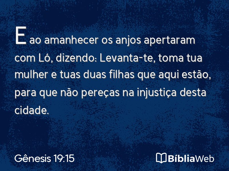 Gênesis 19:15 em imagem para compartilhar