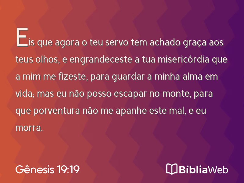 Gênesis 19:19 em imagem para compartilhar