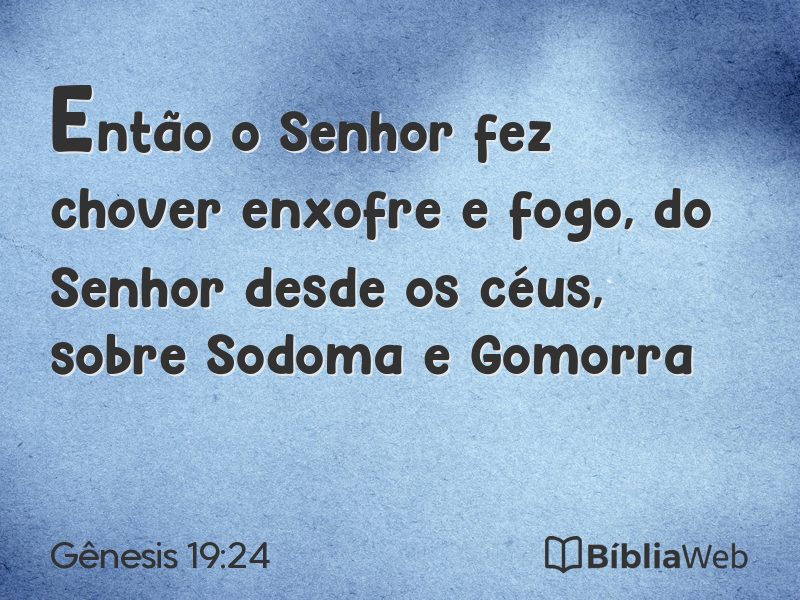 Gênesis 19:24 em imagem para compartilhar