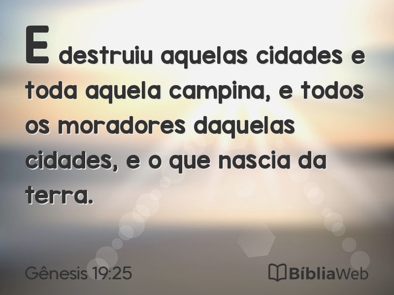 Gênesis 19:25 em imagem para compartilhar