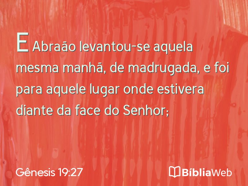 Gênesis 19:27 em imagem para compartilhar
