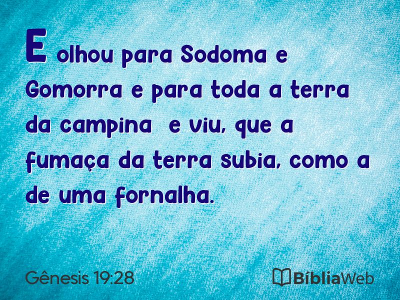 Gênesis 19:28 em imagem para compartilhar