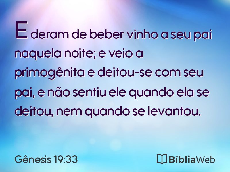 Gênesis 19:33 em imagem para compartilhar