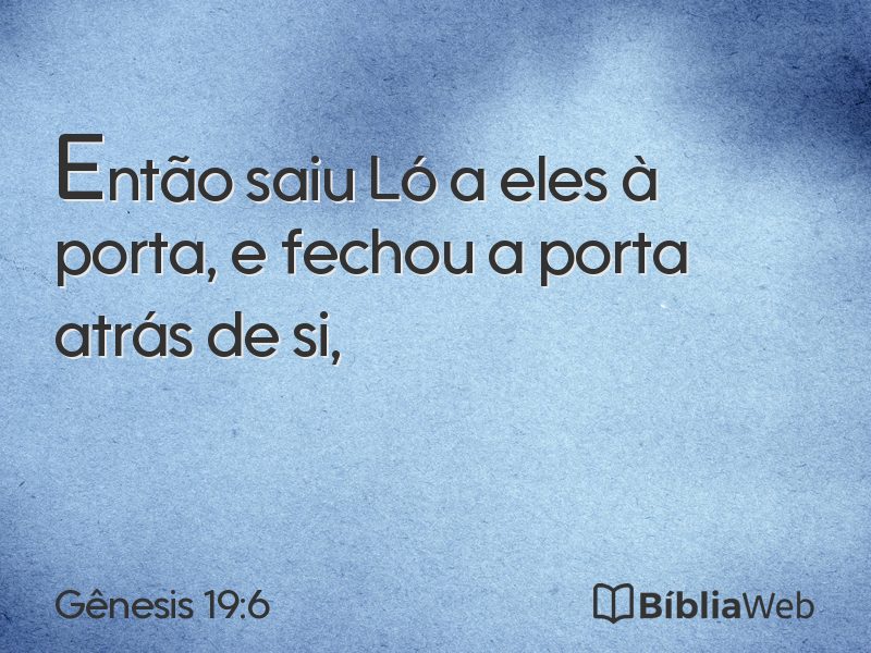 Gênesis 19:6 em imagem para compartilhar