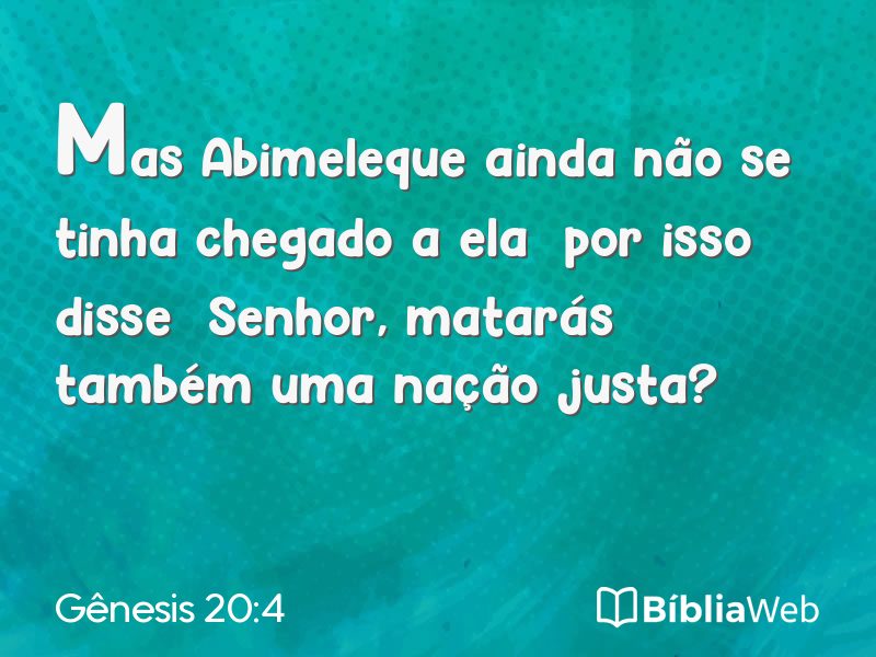 Gênesis 20:4 em imagem para compartilhar