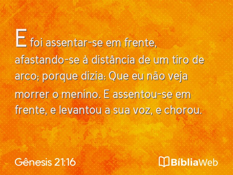 Gênesis 21:16 em imagem para compartilhar