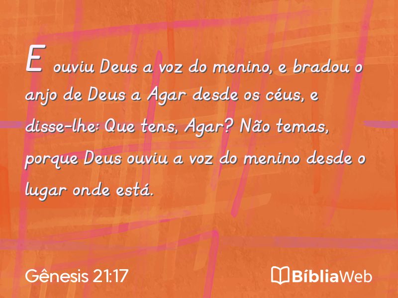 Gênesis 21:17 em imagem para compartilhar