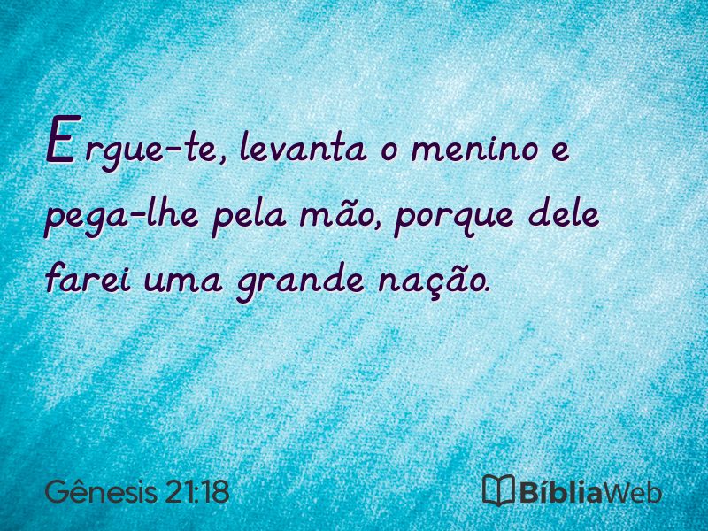 Gênesis 21:18 em imagem para compartilhar
