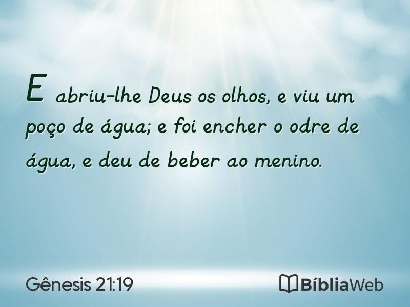 Gênesis 21:19 em imagem para compartilhar