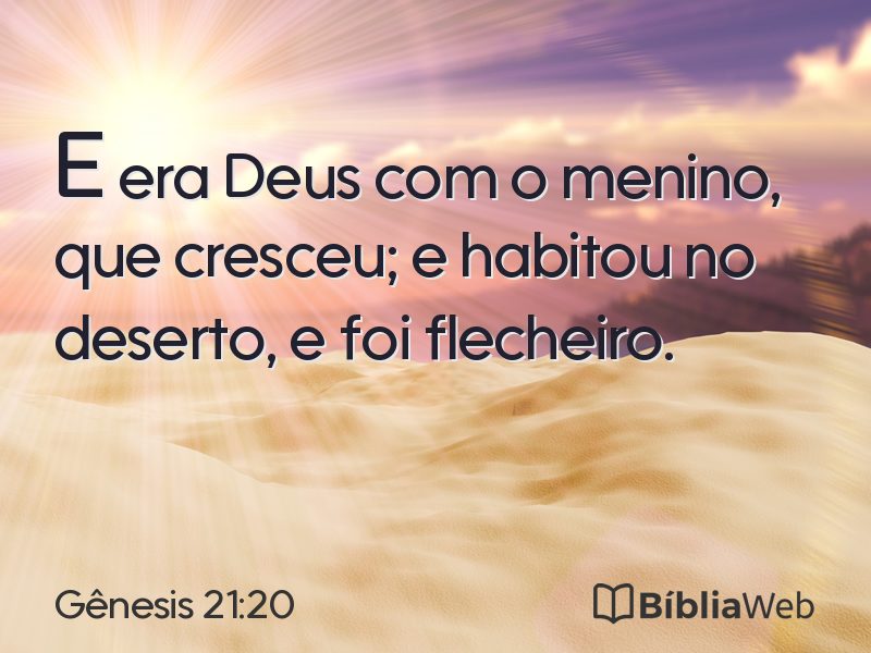 Gênesis 21:20 em imagem para compartilhar