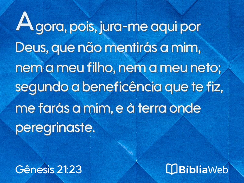 Gênesis 21:23 em imagem para compartilhar