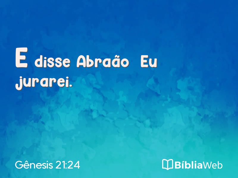 Gênesis 21:24 em imagem para compartilhar