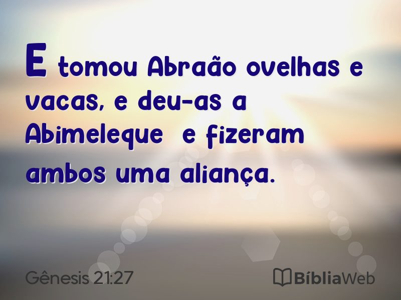 Gênesis 21:27 em imagem para compartilhar