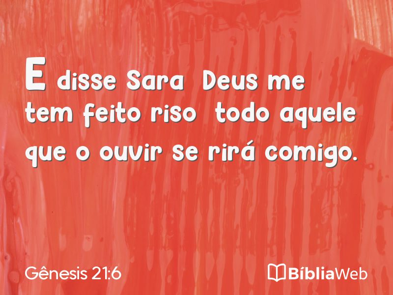Gênesis 21:6 em imagem para compartilhar