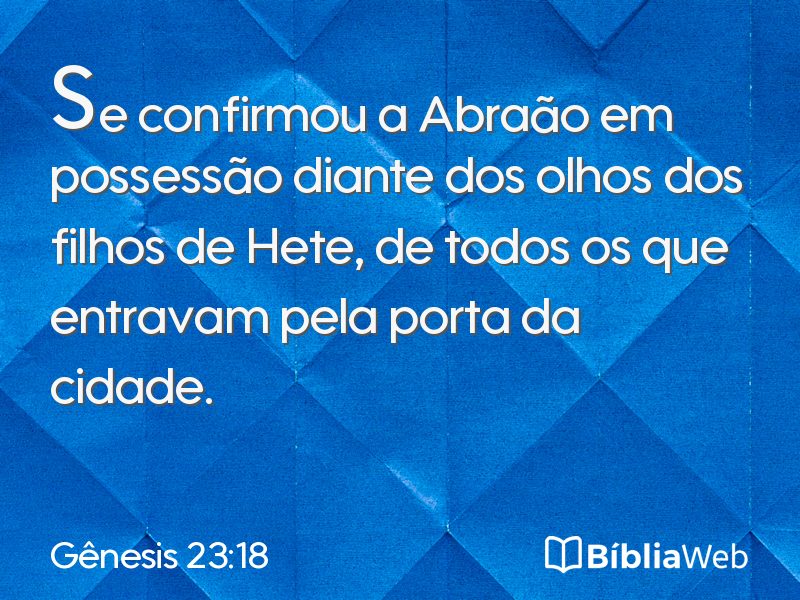 Gênesis 23:18 em imagem para compartilhar