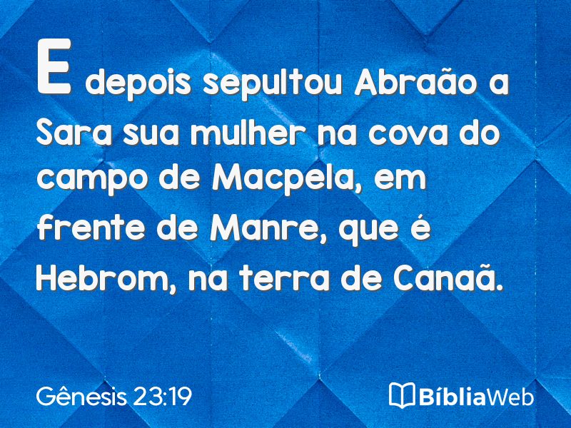 Gênesis 23:19 em imagem para compartilhar