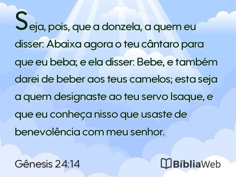 Gênesis 24:14 em imagem para compartilhar