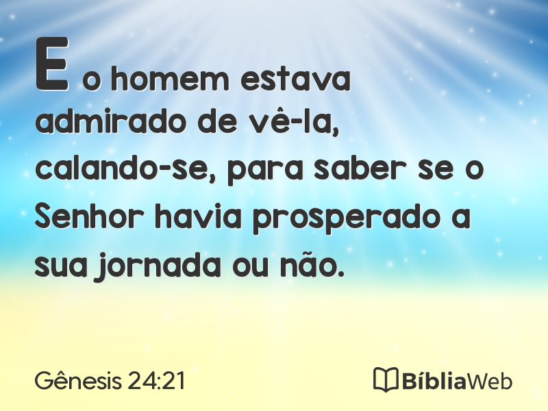 Gênesis 24:21 em imagem para compartilhar