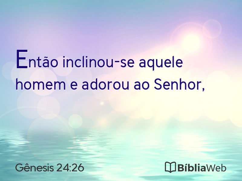 Gênesis 24:26 em imagem para compartilhar