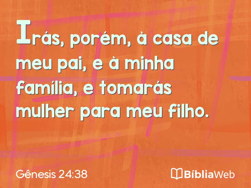 Gênesis 24:38 em imagem para compartilhar
