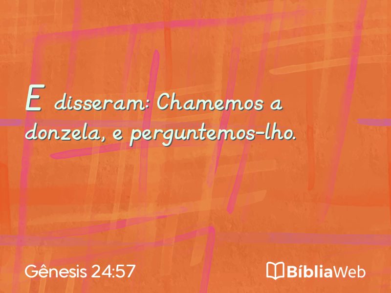 Gênesis 24:57 em imagem para compartilhar