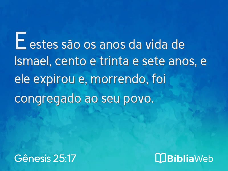 Gênesis 25:17 em imagem para compartilhar