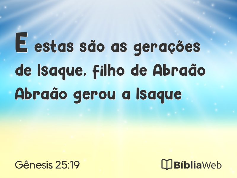 Gênesis 25:19 em imagem para compartilhar
