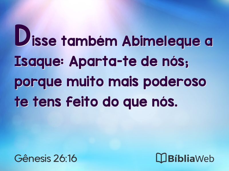 Gênesis 26:16 em imagem para compartilhar