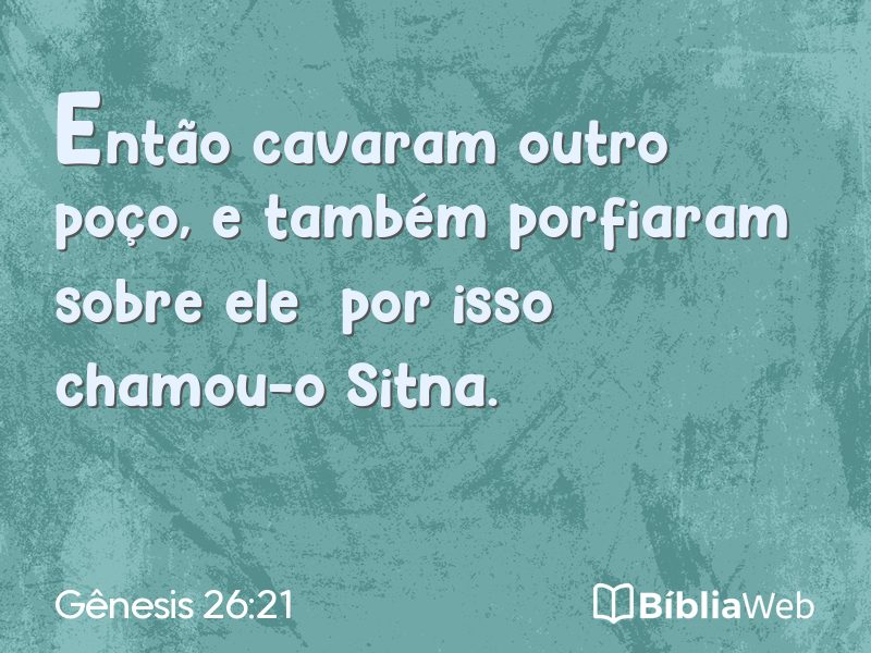 Gênesis 26:21 em imagem para compartilhar