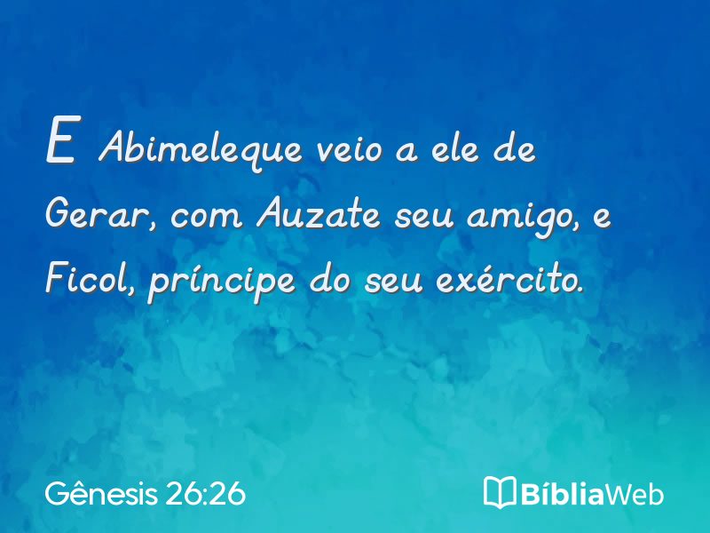 Gênesis 26:26 em imagem para compartilhar